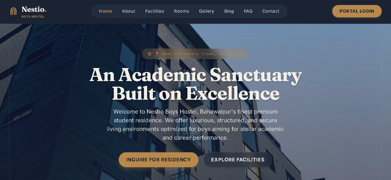 Hostel Management Website
